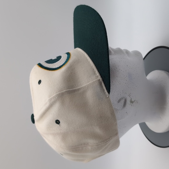 Starter| NWT NFL Vintage White Green Bay Packers Wool Sports Cap Snap Back - Picture 5 of 15